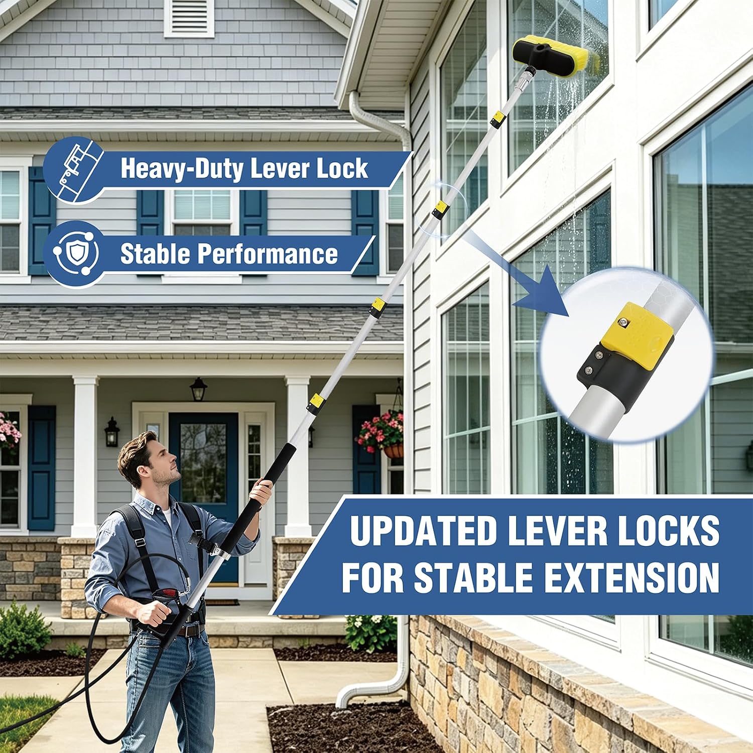 Thumbnail 2 de janz TW-004 24 FT Pressure Washer Telescoping Wand with 7 Nozzle Tips