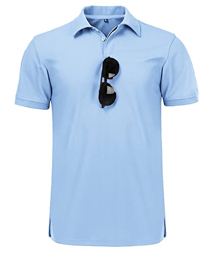 Thumbnail 3 de Polo de Manga Corta para Hombre JACKETOWN – Secado Rápido y Transpirable (Azul Granate, XL)