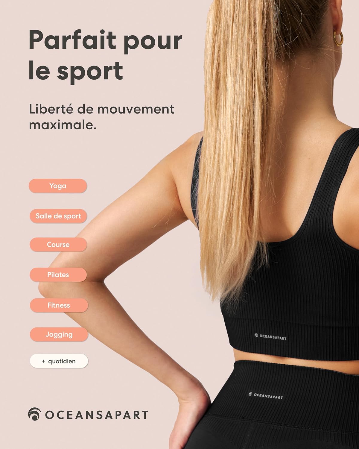 Thumbnail 5 de Brassière sport Oceansapart Sydney, taille XS-XXL