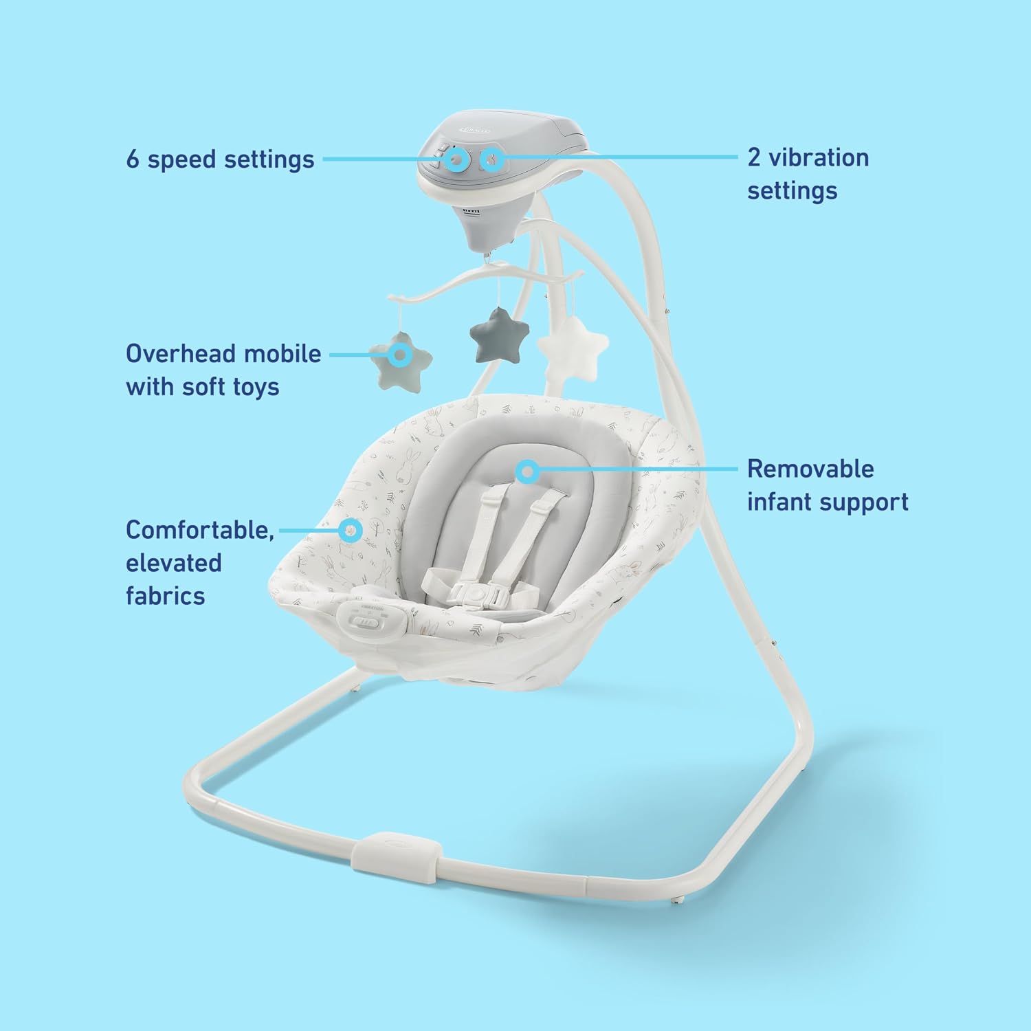 Thumbnail 5 de Graco Simple Sway Baby Swing 6 Speeds