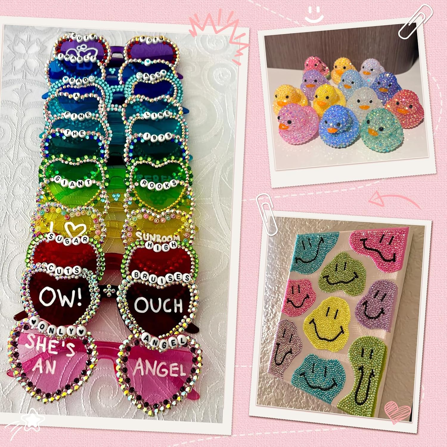 Thumbnail 3 de Zefy 40-Color Resin Jelly Rhinestones Craft Kit (3mm, 32,000 pcs) with B7000 Glue, Tweezers & Pickup Pen