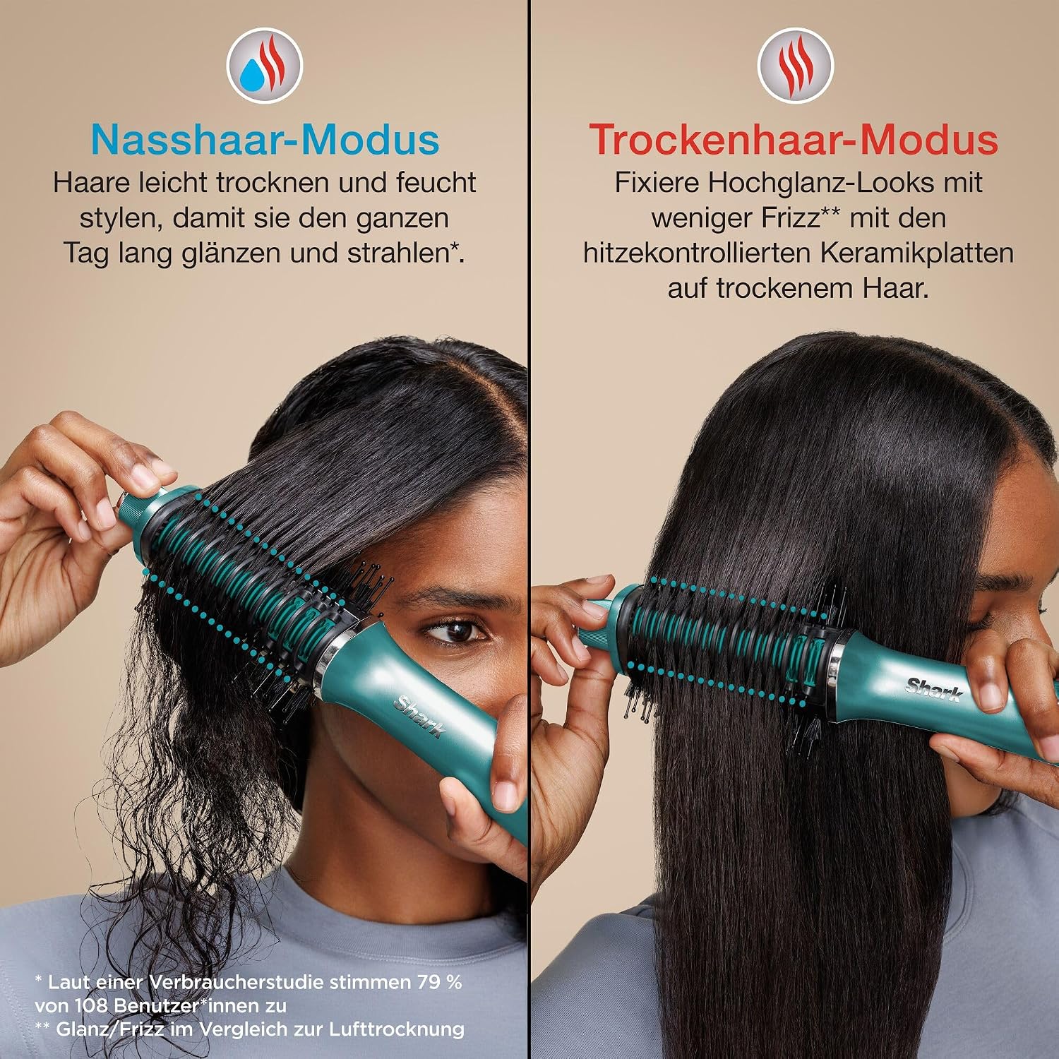 Detalle de Shark Glossi 2-in-1 Styler mit Heißluft