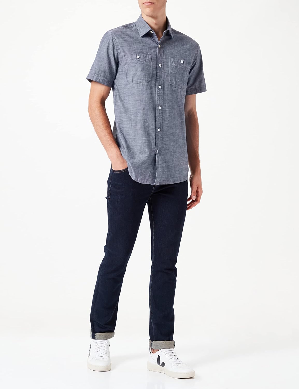 Thumbnail 1 de Amazon Essentials Men's Regular-Fit Short-Sleeve Poplin Shirt