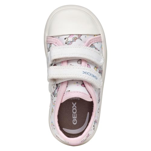 Detalle 2 de Geox B GISLI Girl B zapatillas bebé White/Pink