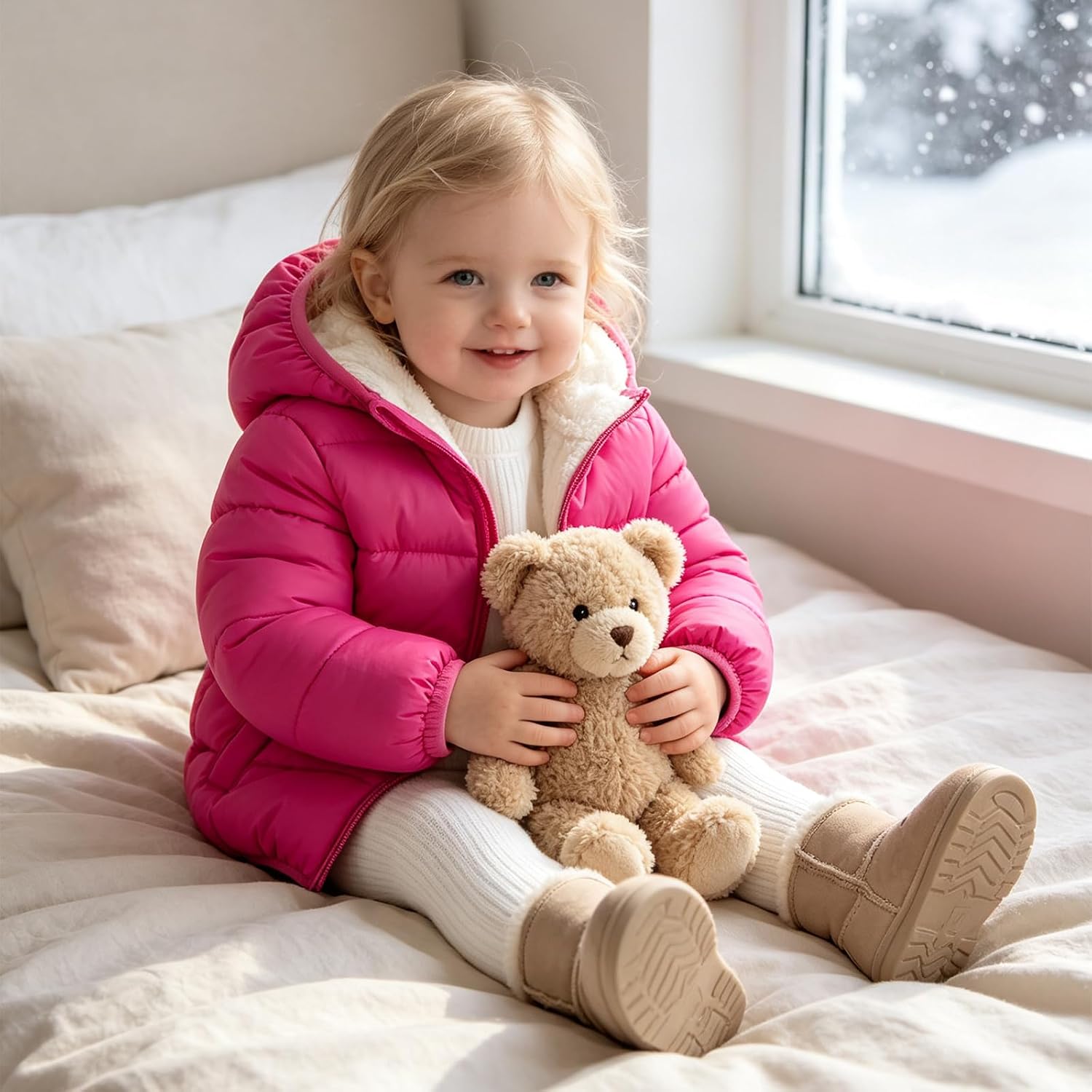 Detalle 1 de BFUSTYLE Toddler Fleece Winter Jacket for Baby Girls and Boys