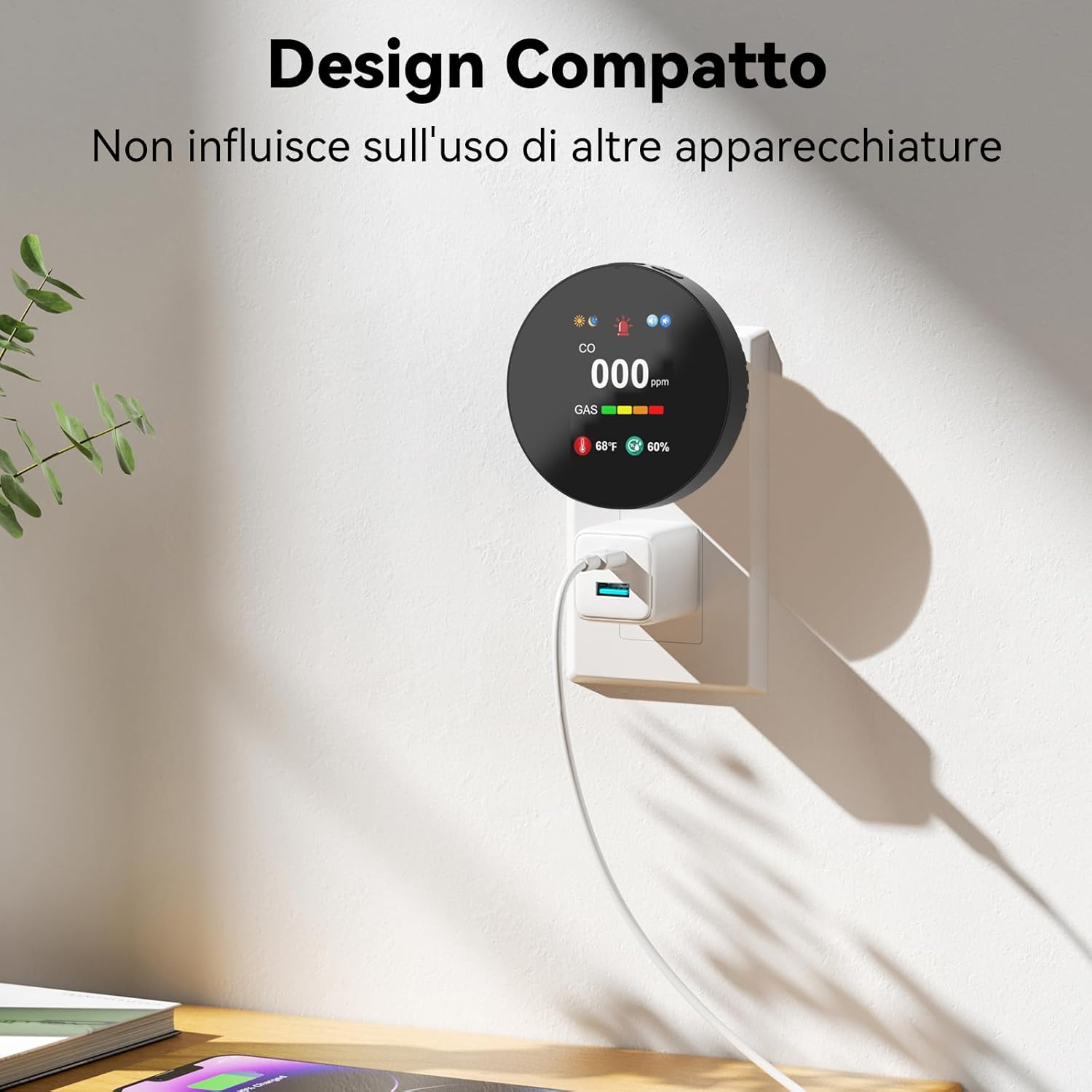 Thumbnail 4 de CHZHVAN Rilevatore gas e monossido di carbonio 4‑in‑1