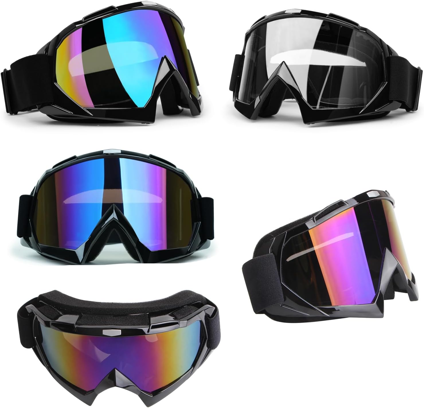 Thumbnail 4 de ATV Dirt Bike 2-Pack Motocross Goggles (UV400, Anti-Scratch, Anti-Fog, Dustproof) for Men & Women