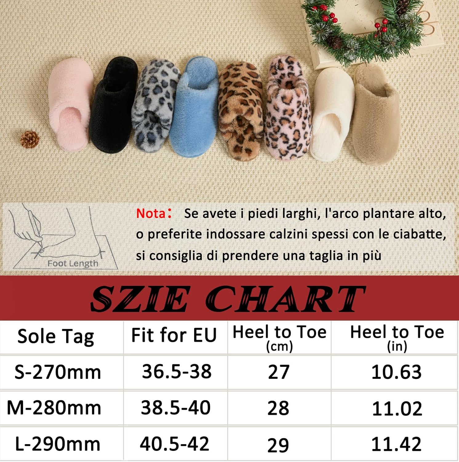 Thumbnail 3 de Coswind Pantofole Invernali Unisex Pelose con Memory Foam e Sola Antiscivolo