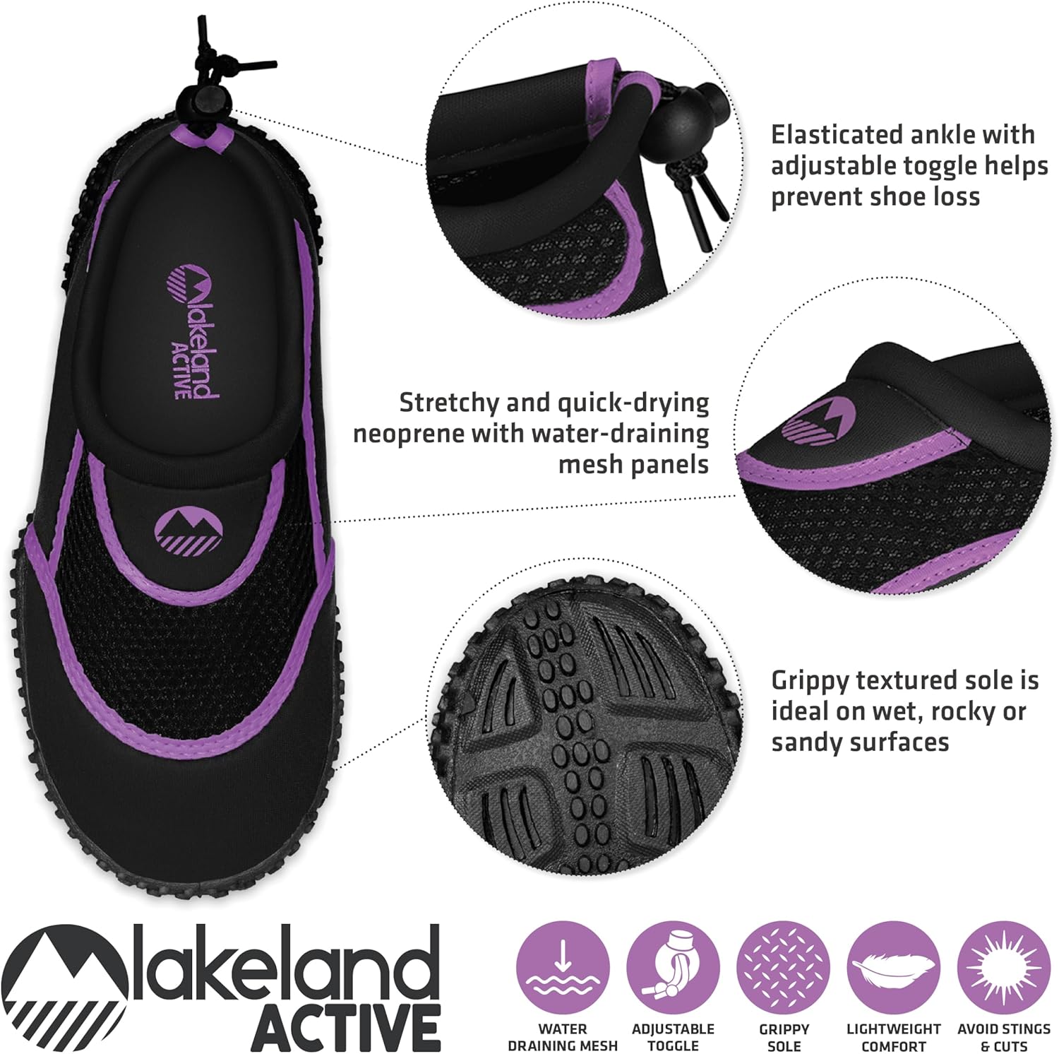 Thumbnail 2 de Lakeland Active Girl's Eden Aquasport Water Shoes – Barefoot Sea Adventures