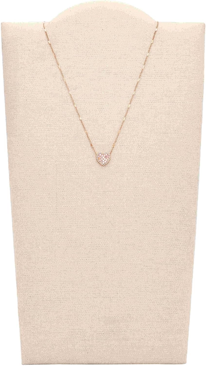 Thumbnail 4 de Fossil Damenkette Val Mosaic Heart aus Edelstahl in Roségold (JF03164791)