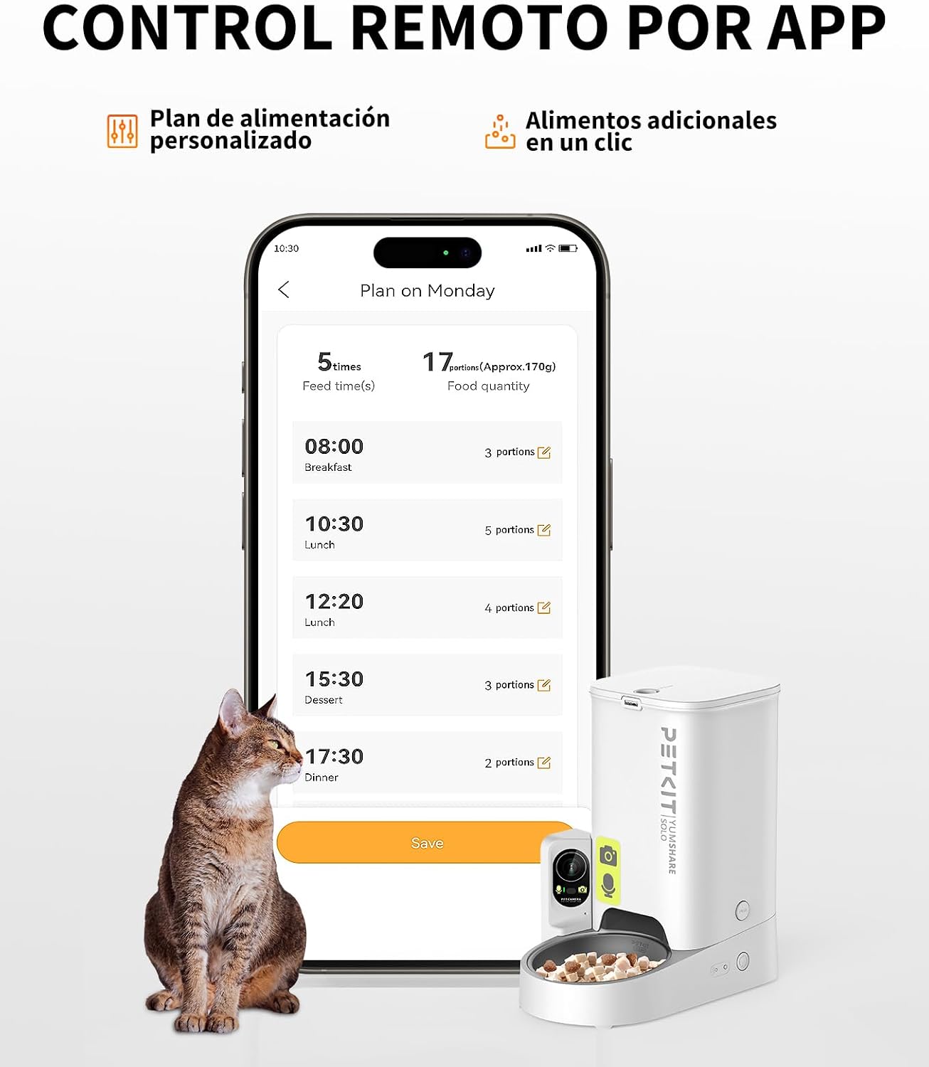 Detalle 2 de PETKIT Comedero automático 3L para mascotas