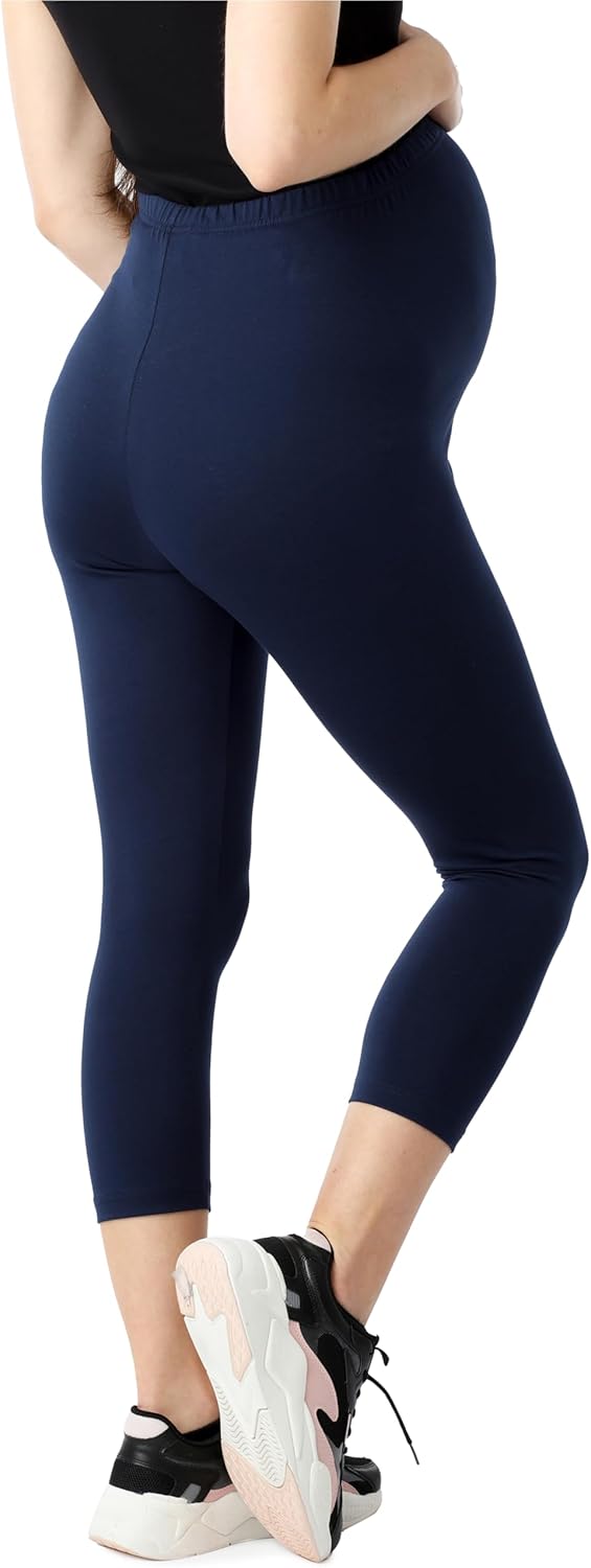Thumbnail 1 de Be Mammy Leggings Premaman 3/4 in Cotone Biologico BE20-284