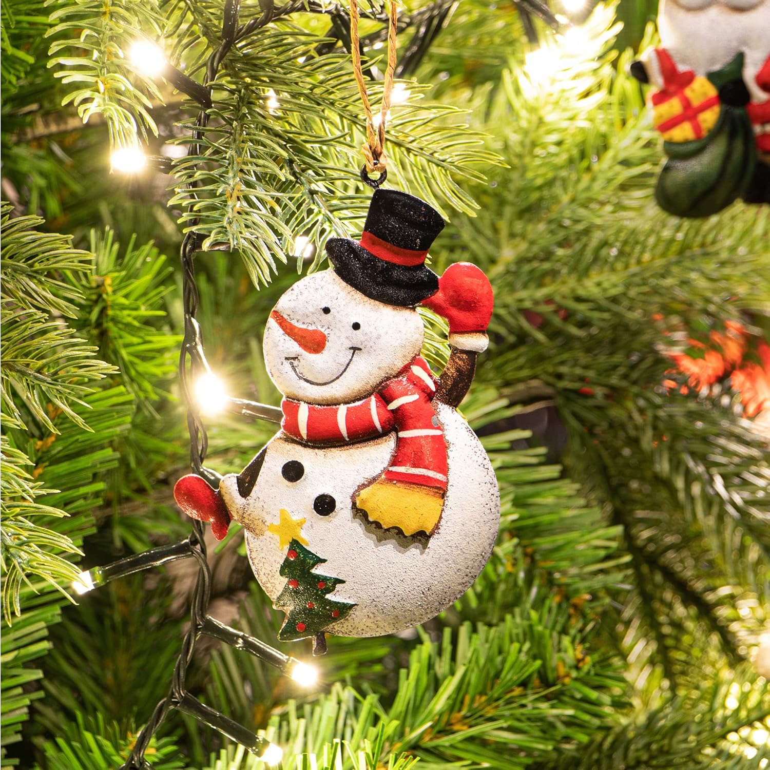 Thumbnail 3 de COM-FOUR® 6X pendentifs métal 🎄