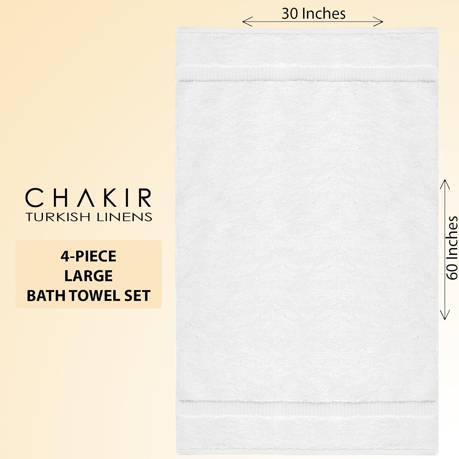 Thumbnail 4 de Chakir Turkish Linens 30" x 60" Bath Towels