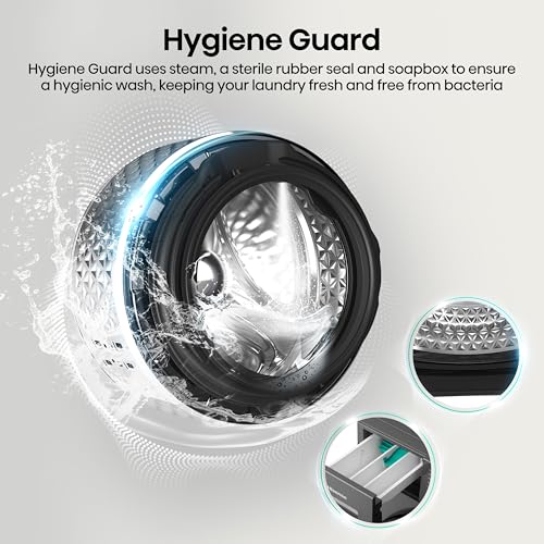 Thumbnail 11 de Hisense 9kg Washing Machine WF1I9042BBP – Black, 1400rpm, Steam Hygiene & 15 Programmes