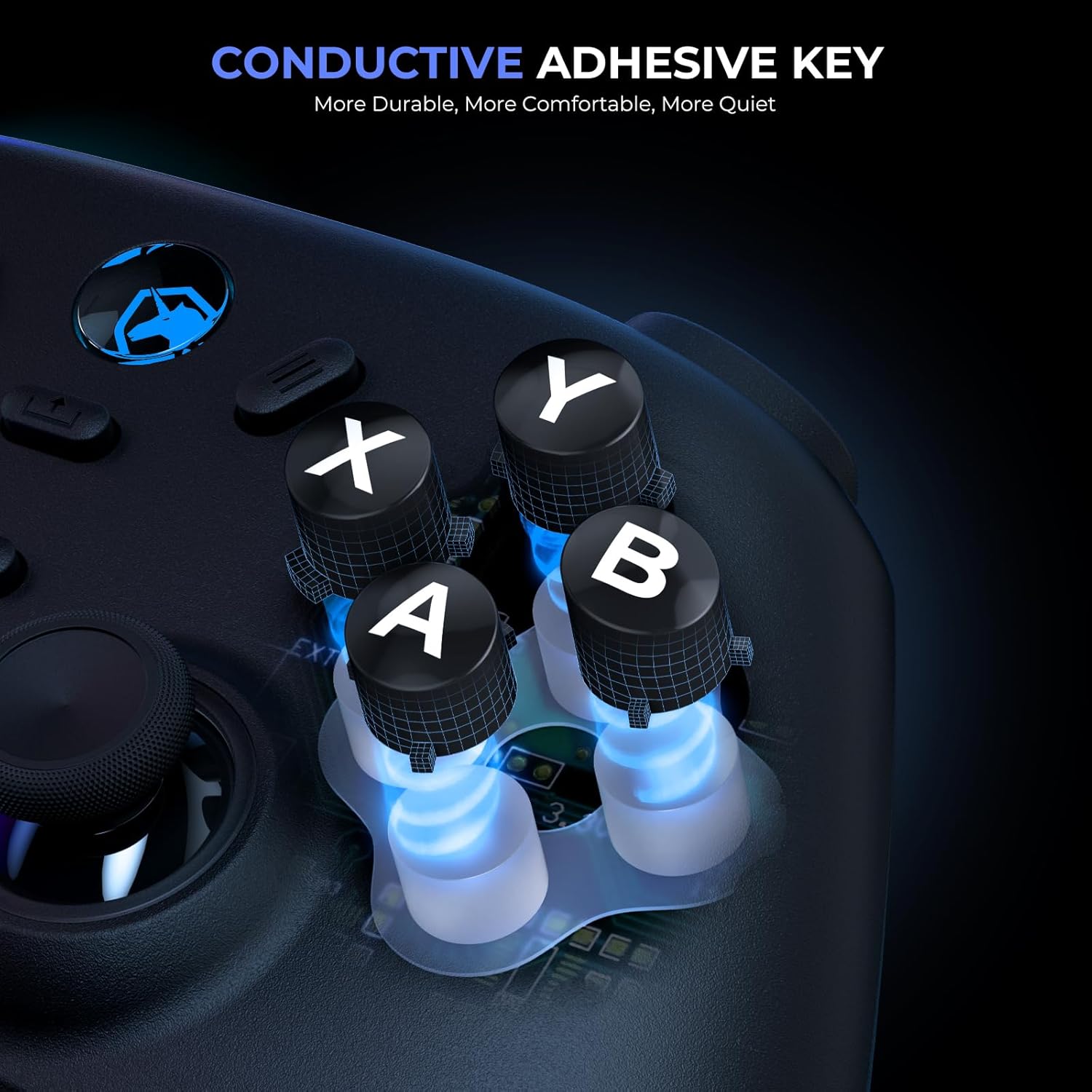 Thumbnail 4 de ECHTPower Wireless PC Gaming Controller with Hall Effect Joystick