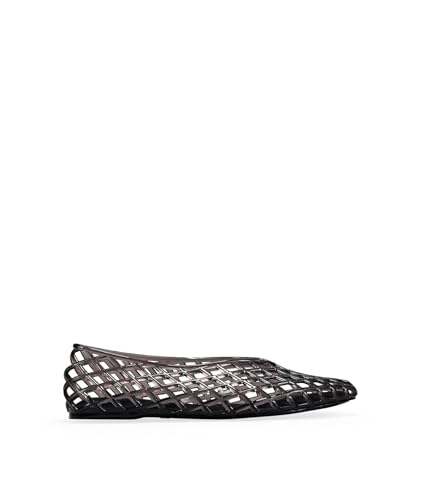 Detalle de BOSANOVA Manoletinas Bailarina en Malla de Goma – Negro, 37