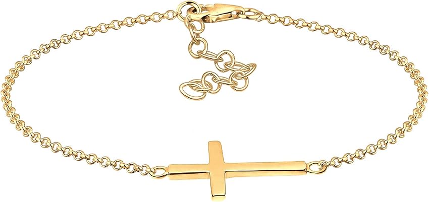 Thumbnail 5 de Elli Pulseras cruz de Fe Plata 925, bañada oro rosa