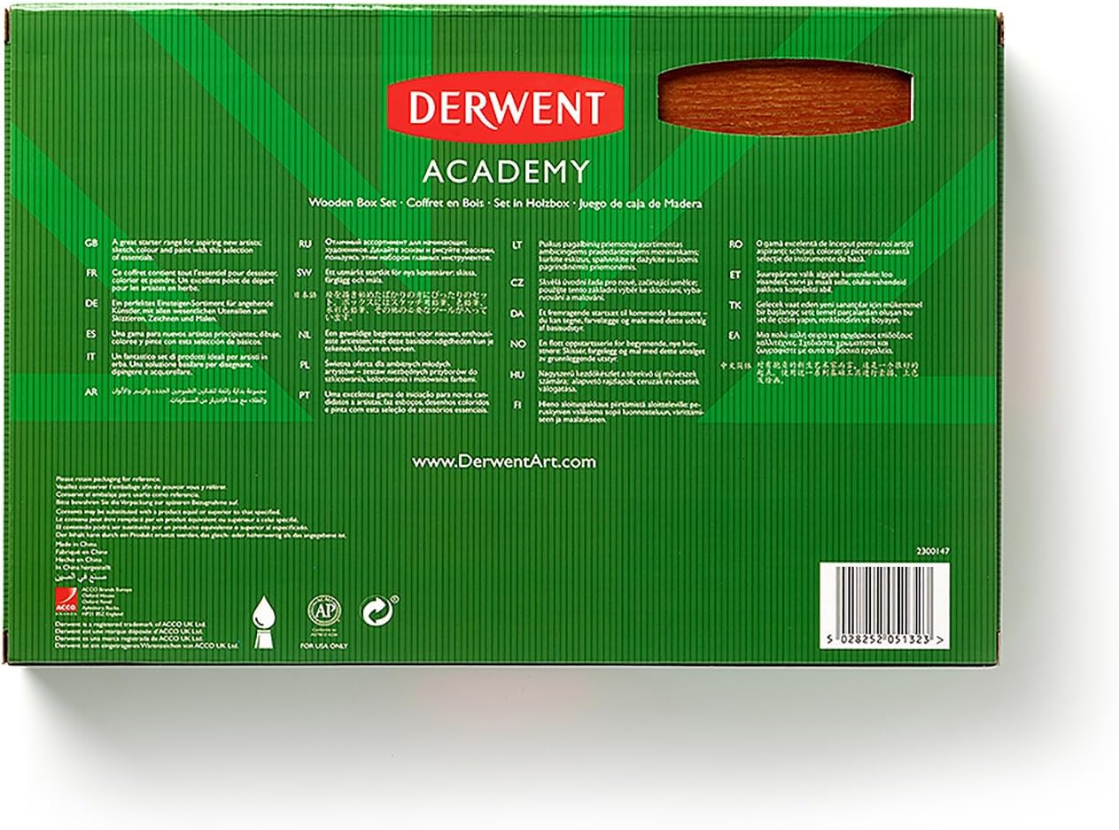 Detalle de Derwent Academy 35-piece starter art set 🎨
