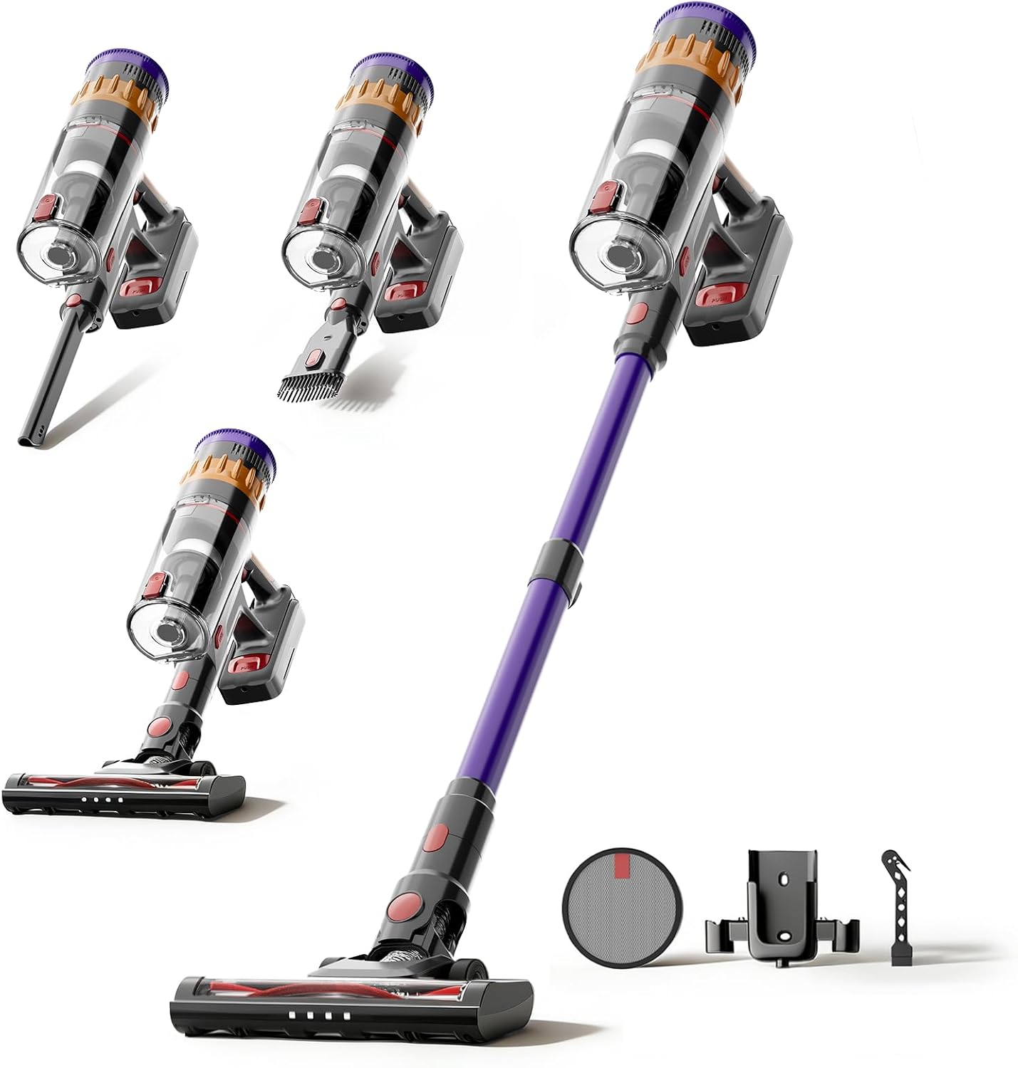 Detalle de Lefant V1 cordless vacuum, 40000Pa suction