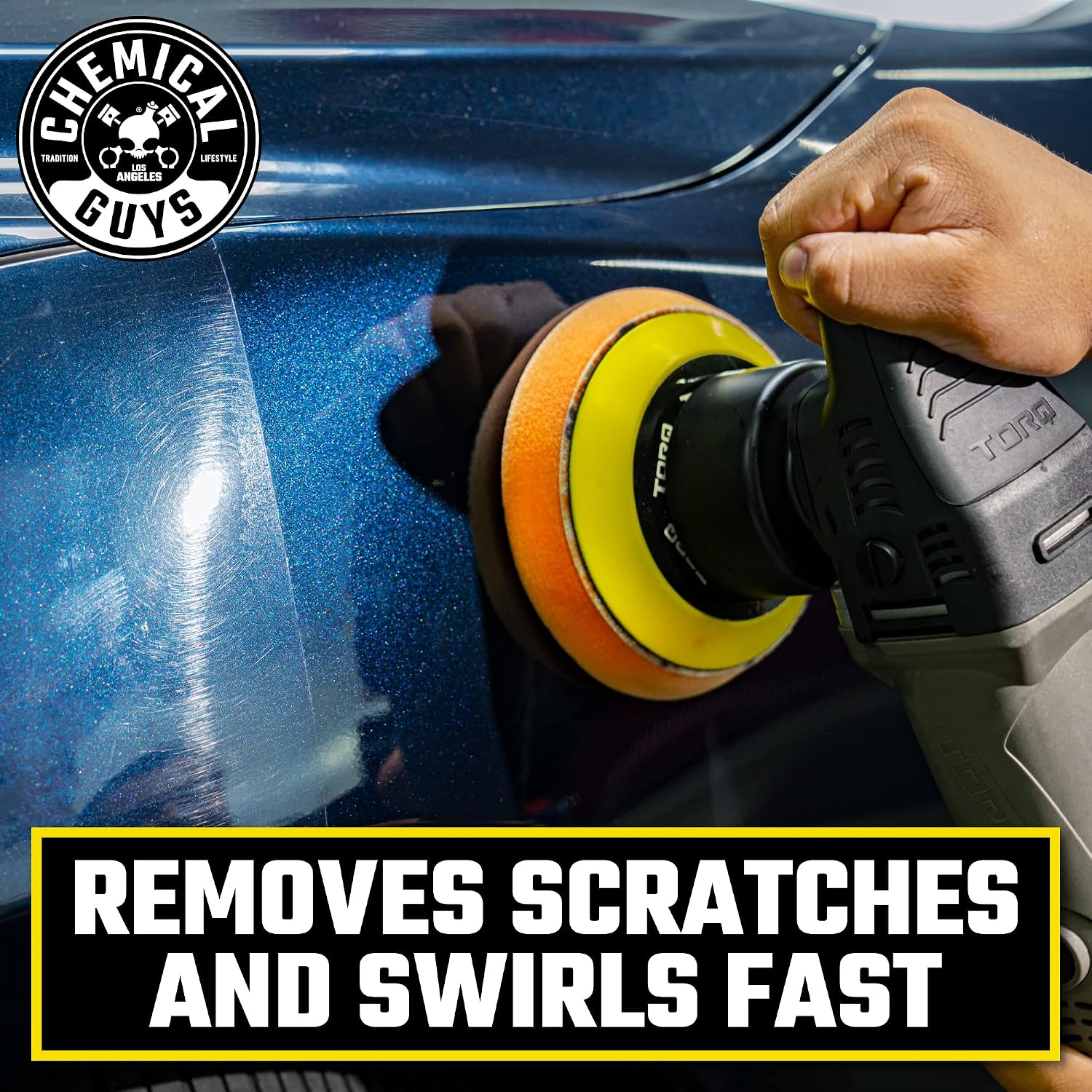 Detalle 2 de Chemical Guys TORQX Random Orbital Polisher Complete Car Detailing Kit (12-Piece)