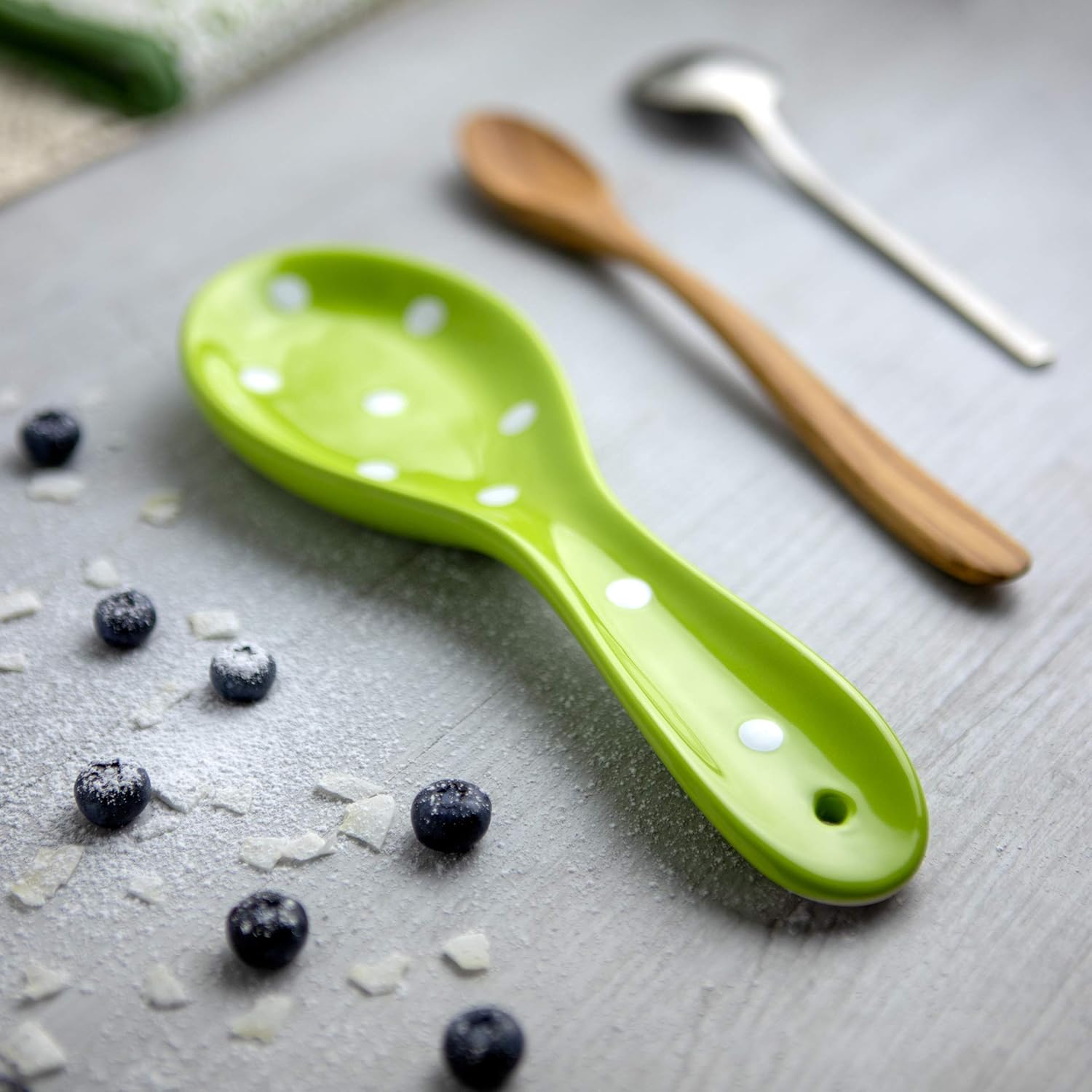 Thumbnail 1 de City to Cottage Pistachio Green Spoon Rest 🍽