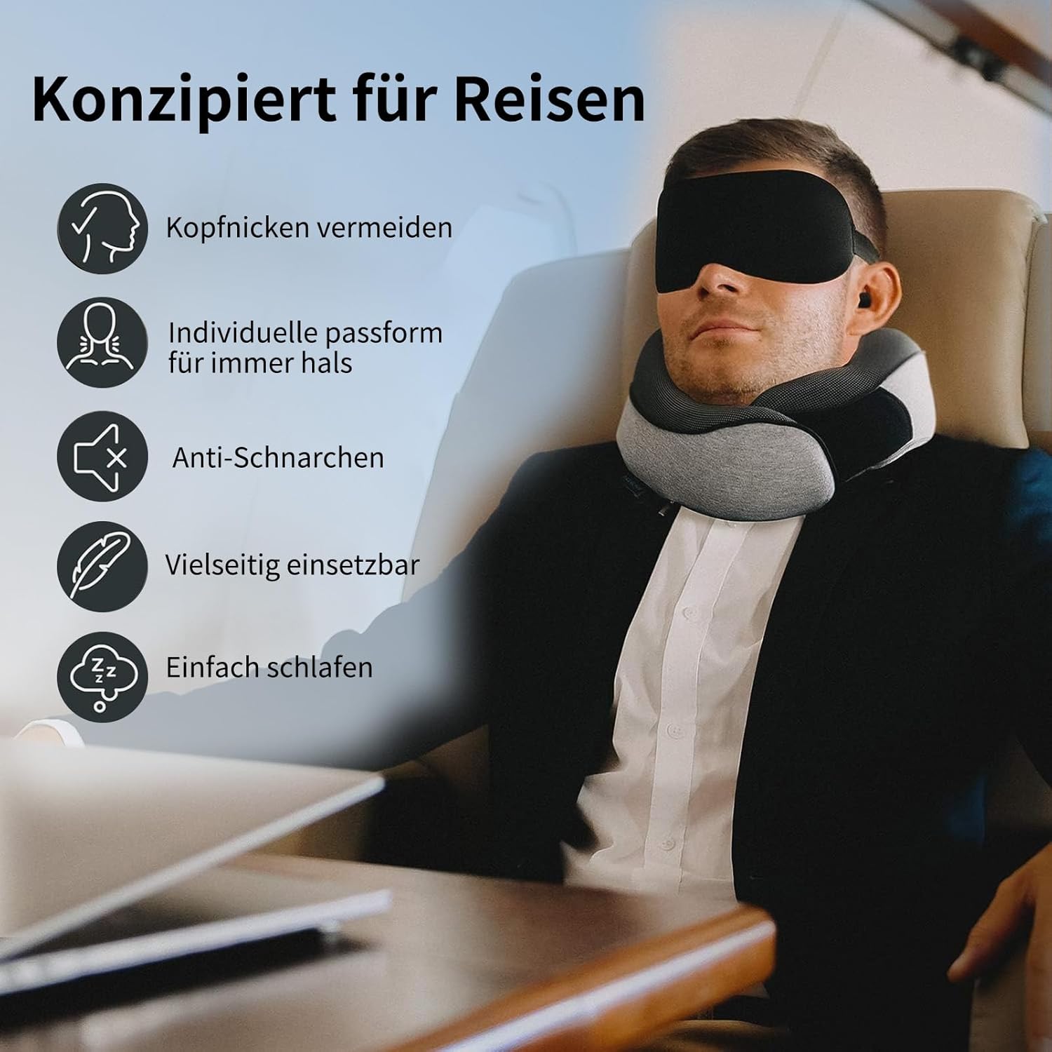 Thumbnail 5 de Dreamjoys Neppy Reisekissen Flugzeug Nackenkissen