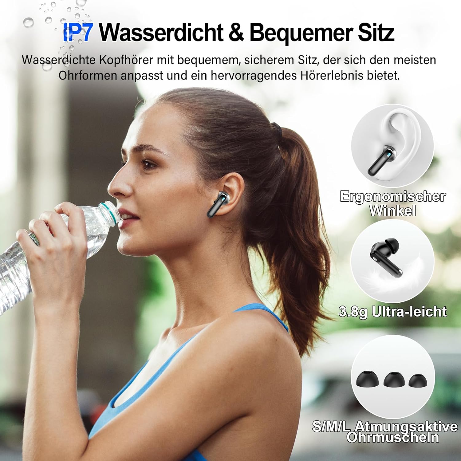 Thumbnail 6 de QXUFV Bluetooth In‑Ear Kopfhörer mit ANC