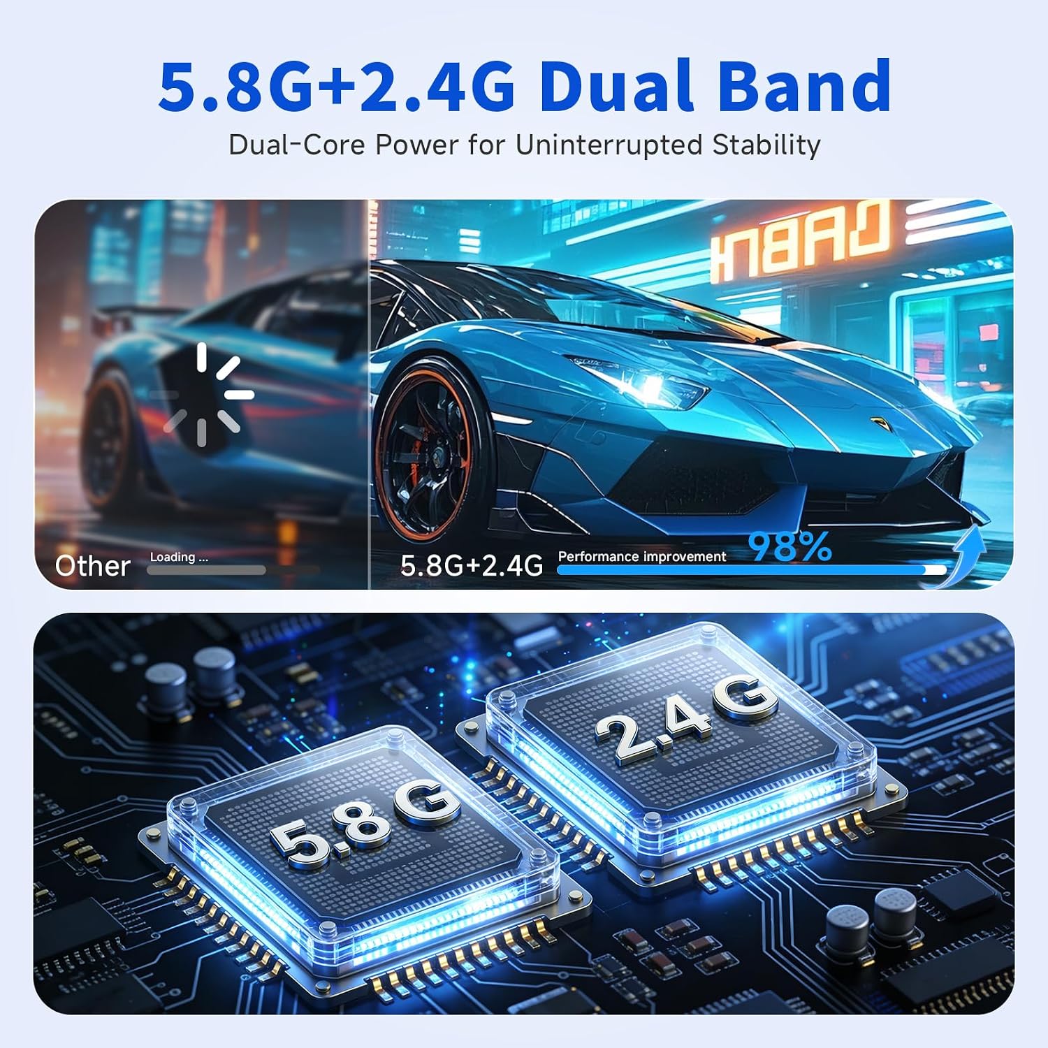 Thumbnail 6 de 2026 Wireless HDMI Transmitter & Receiver: 4K Decode, 360ft Range, Dual-Band Stability