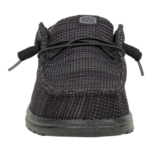 Detalle 2 de HEYDUDE Wally Stretch Sox - Mocassino Slip-On Uomo, Black/Black, 44