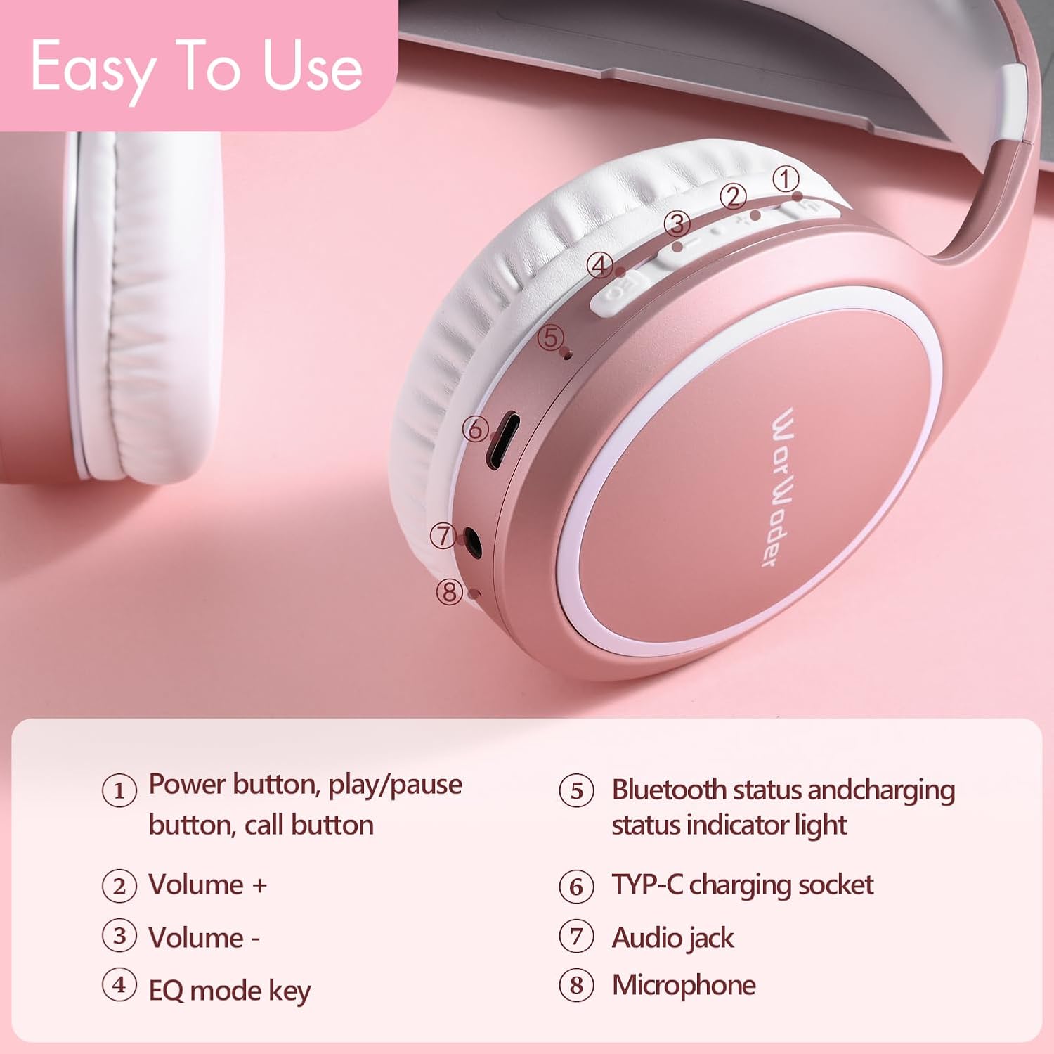Thumbnail 5 de 70H Playtime Over Ear Headphones