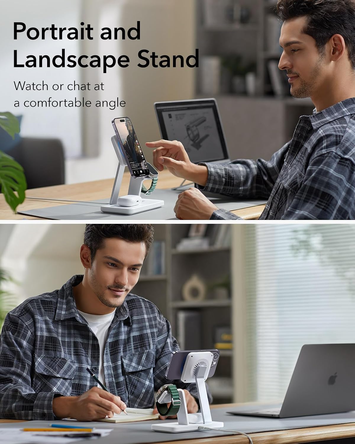 Thumbnail 6 de ESR 25W 3-in-1 MagSafe Charger Stand 15W