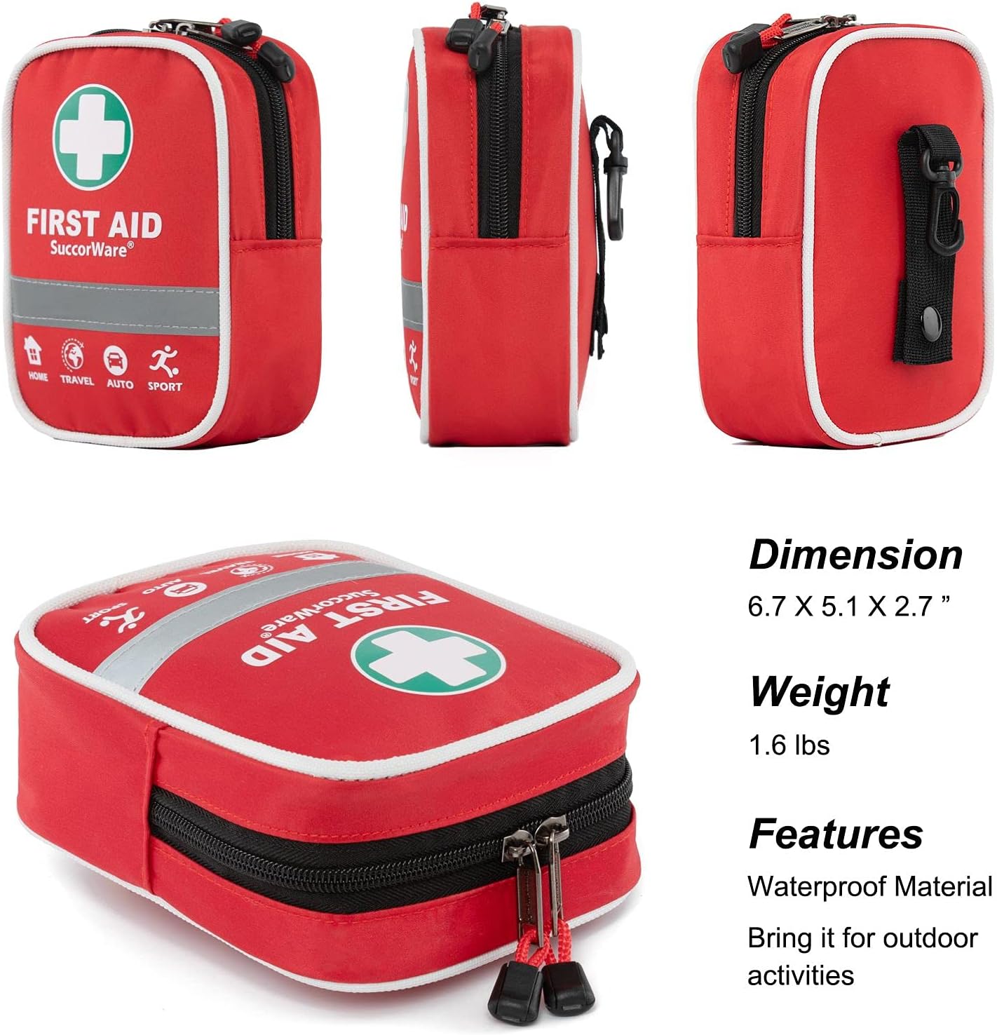 Thumbnail 4 de 130 Pieces First Aid Kit with Hospital Grade Supplies 🩹
