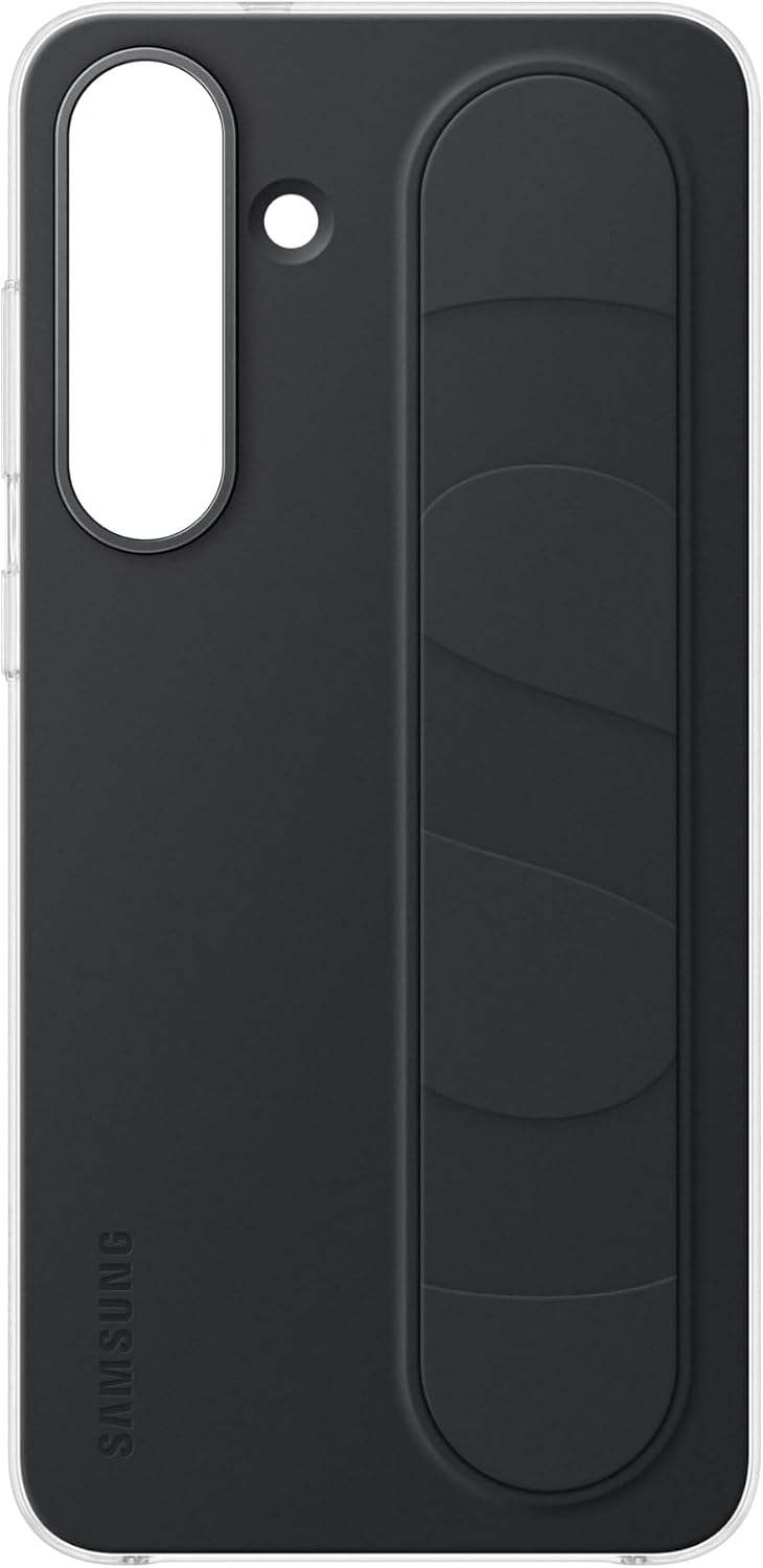 Detalle de Samsung Galaxy S25 FE Official Standing Grip Case, Black, Polycarbonate and Silicone