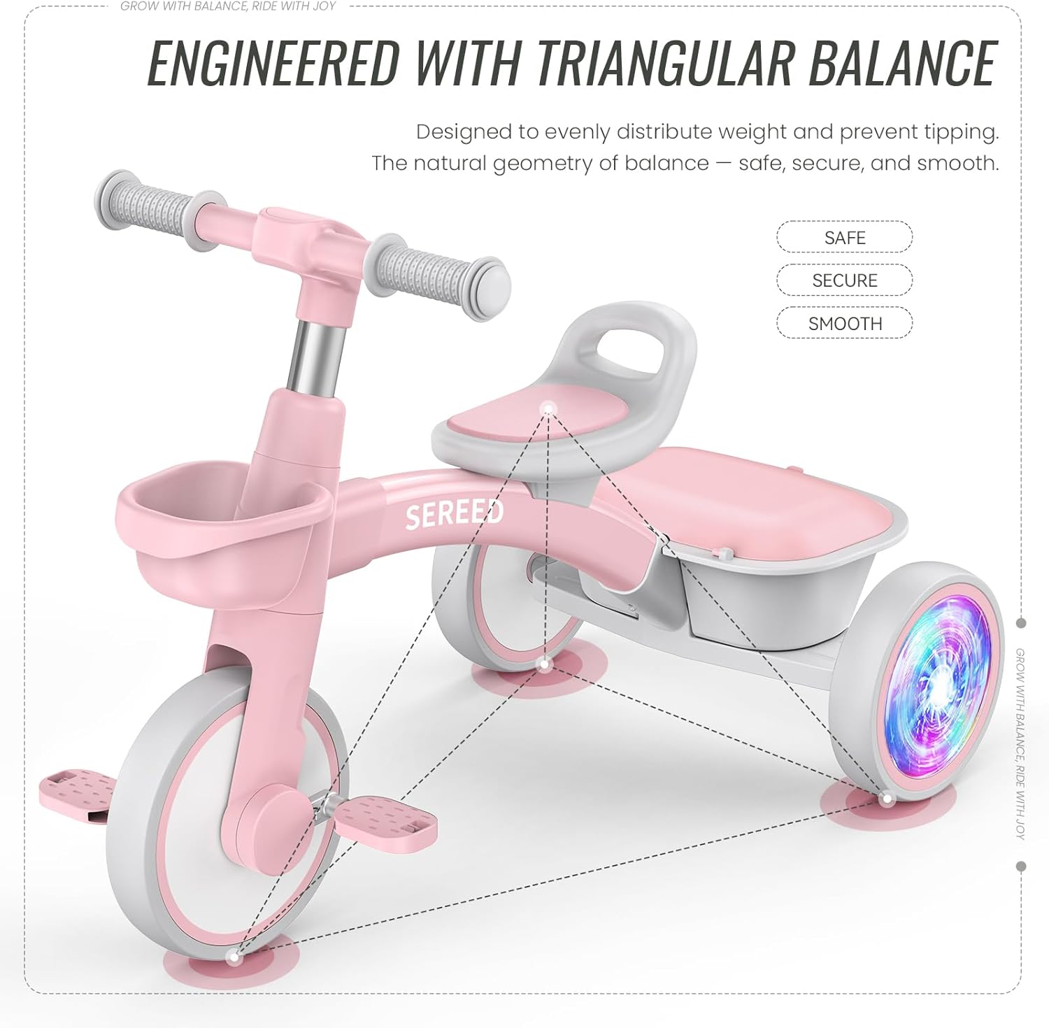Detalle 2 de SEREED Toddler Tricycle 2-5 Years