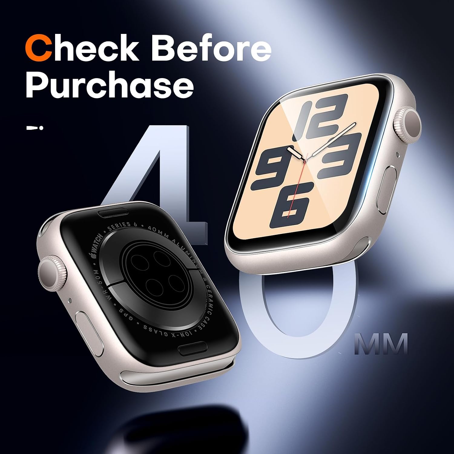 Thumbnail 1 de LK 6-Pack Screen Protector for Apple Watch 40mm, Flexible TPU Film