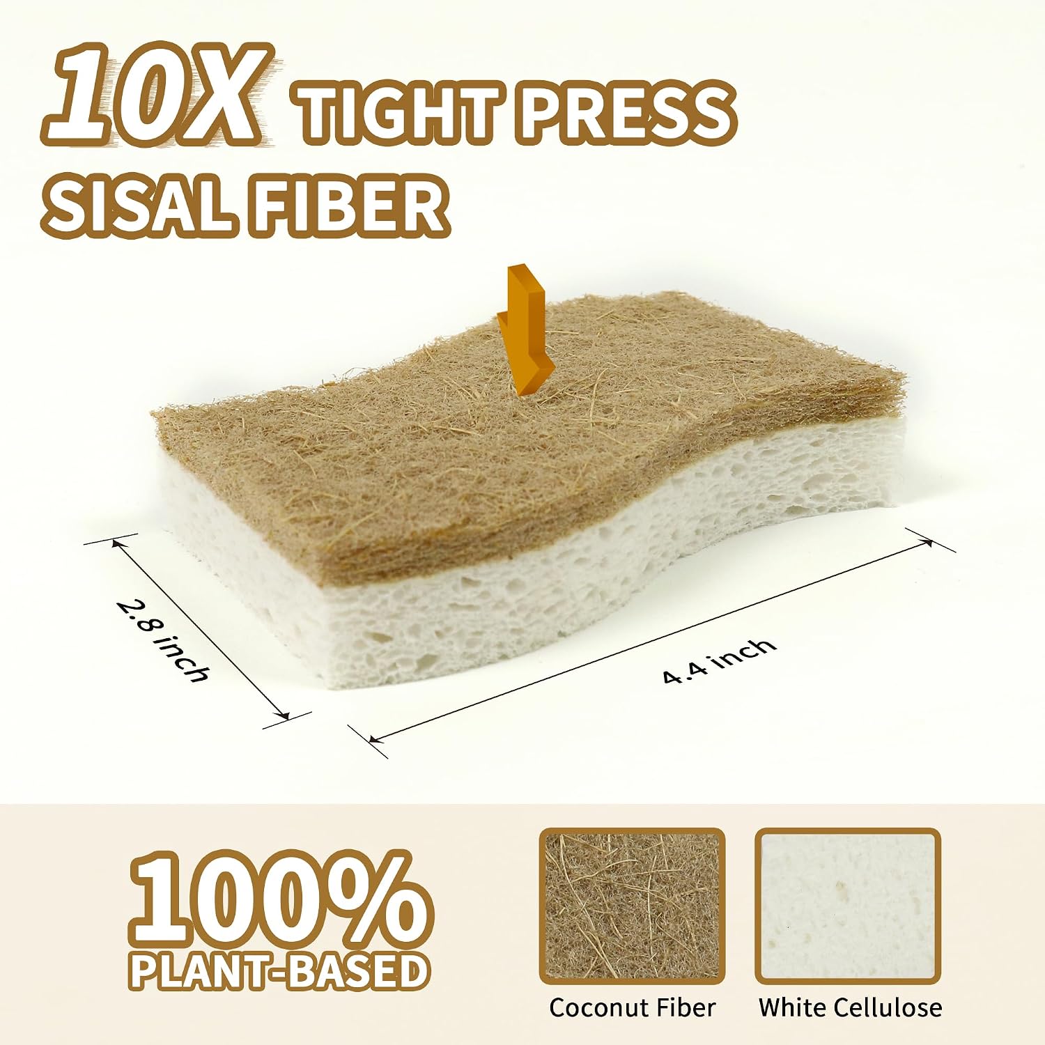Thumbnail 5 de Natural Kitchen Sponges, Biodegradable & Compostable (12-Pack)