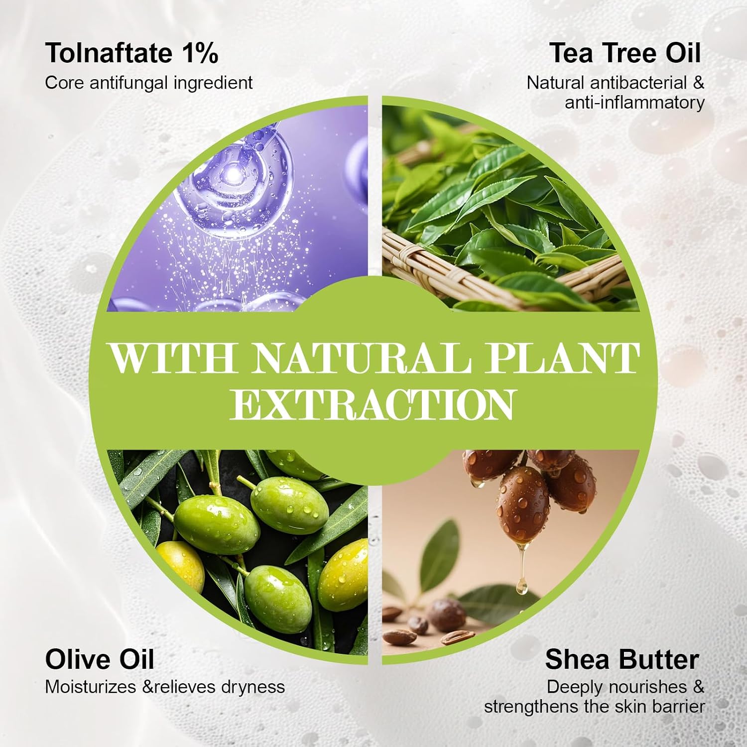 Detalle de NXPPYY Antifungal Soap Bar with Tolnaftate and Tea Tree Oil, 3-Pack