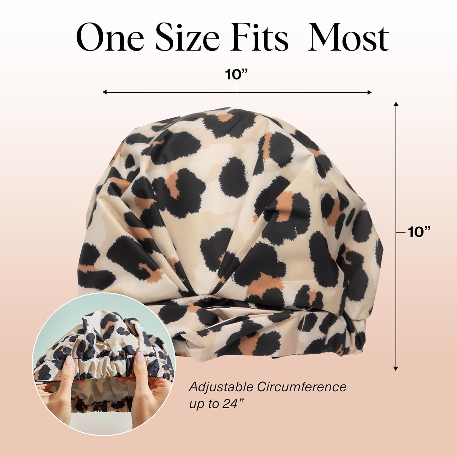 Thumbnail 4 de Kitsch Luxus-Duschhaube für Damen, Leopard