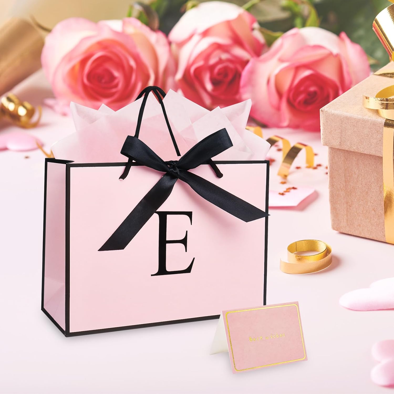 Thumbnail 4 de Pink Gift Bags with Tissue Paper