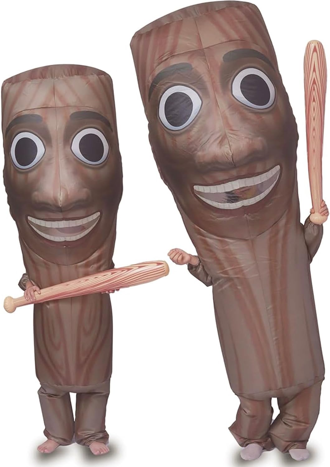 Detalle de Ghorkivex Wooden Stick Man Inflatable Halloween Costume with Fan