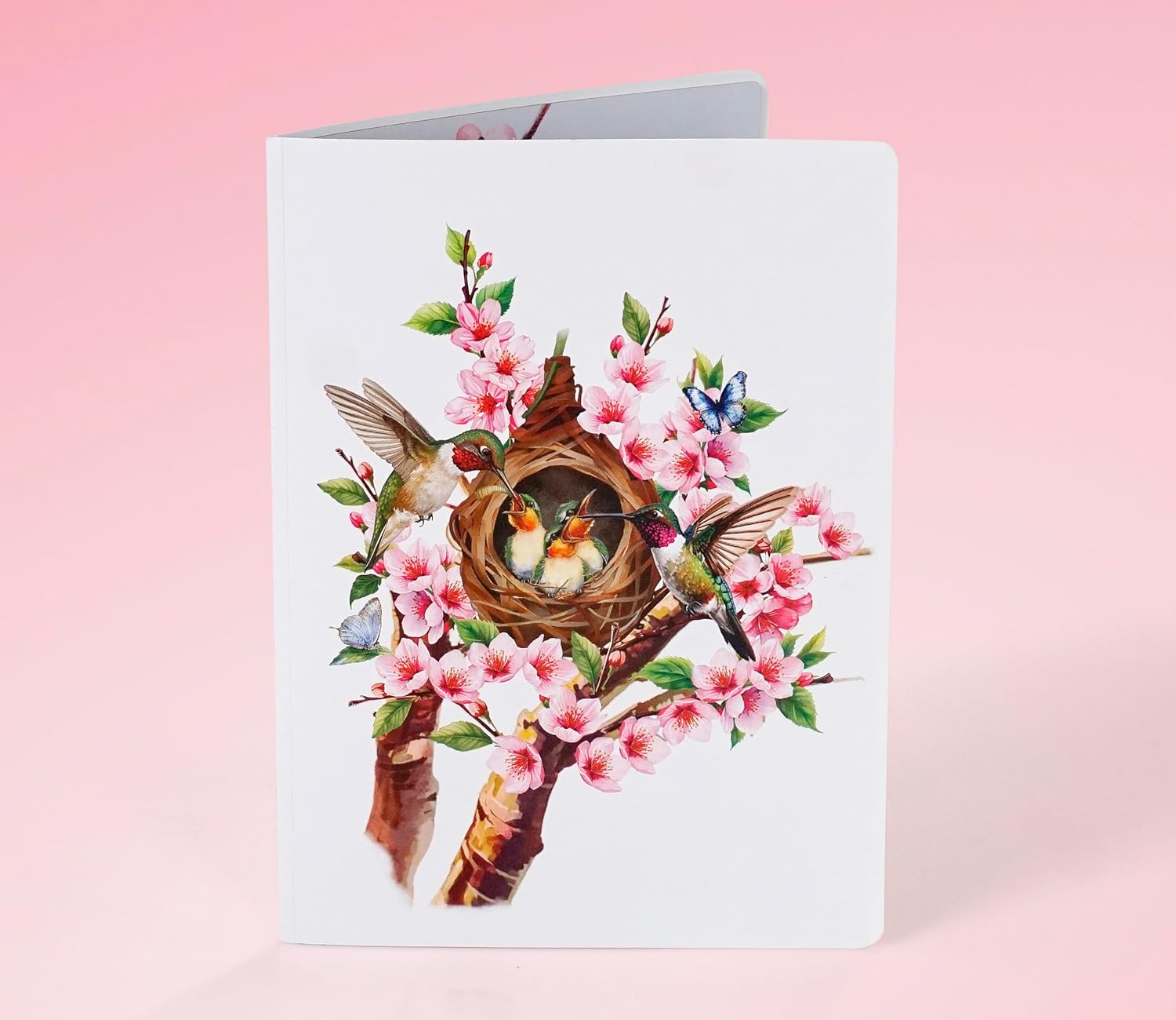 Detalle 2 de CUTPOPUP Hummingbird Nest Pop Up Birthday Card