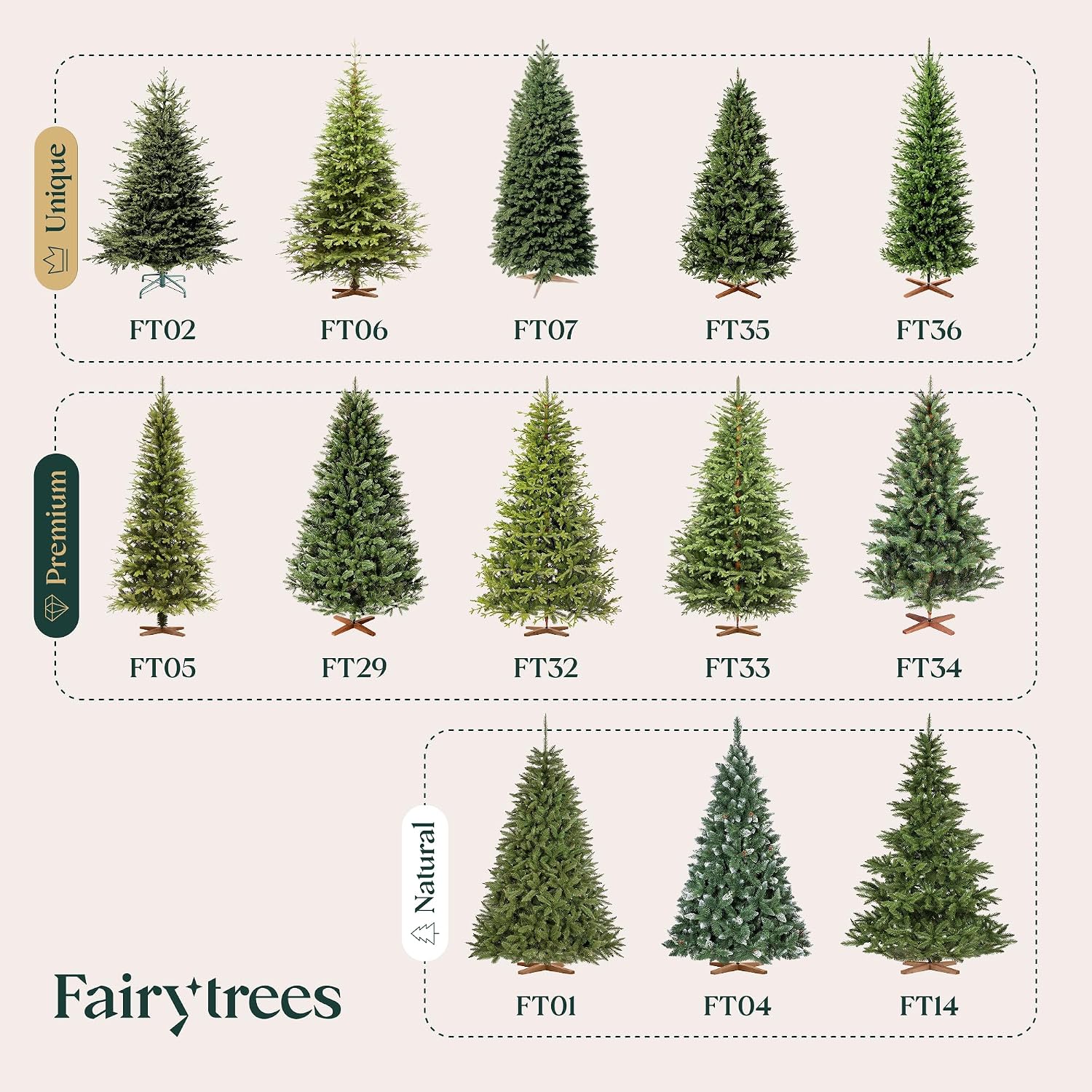 Thumbnail 6 de FairyTrees FT06 artificial Christmas tree, 220 cm, 100% PE branches