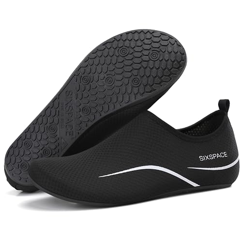 Thumbnail 7 de Sixspace Wasserschuhe Badeschuhe, 487 Schwarz, 47 EU – Barfußgefühl mit rutschfester Sohle