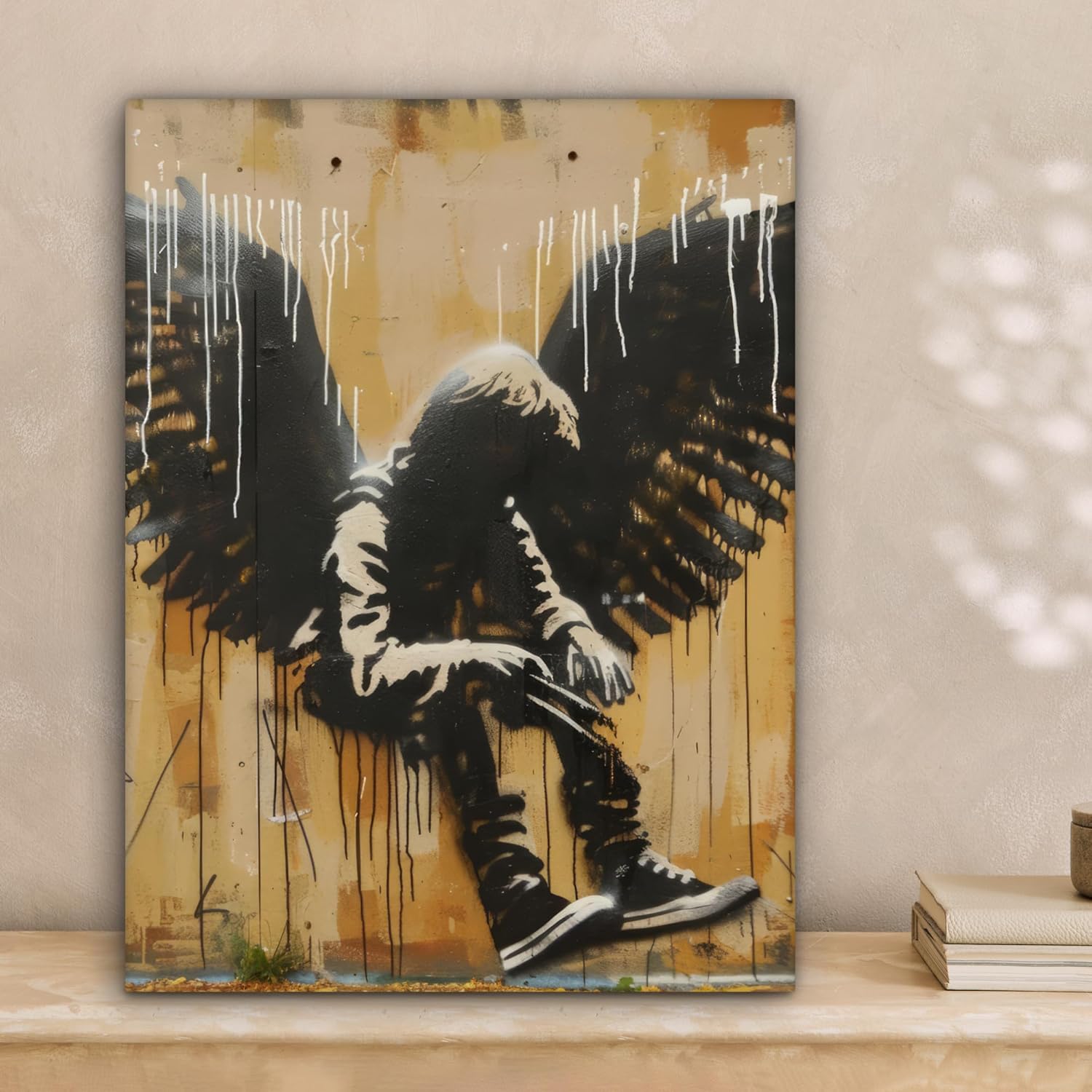 Thumbnail 5 de MuchoWow Impression sur Toile Ailes Street Art 30x40 cm ⌚