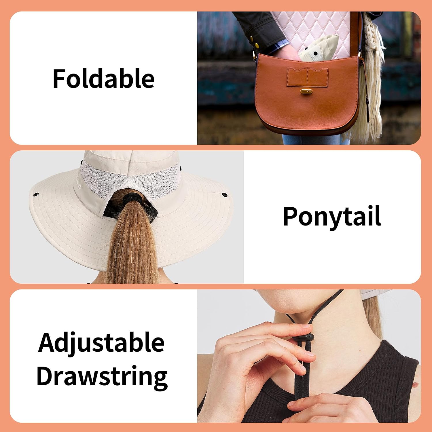 Thumbnail 6 de NPJY Ponytail Sun Hat, UPF 50
