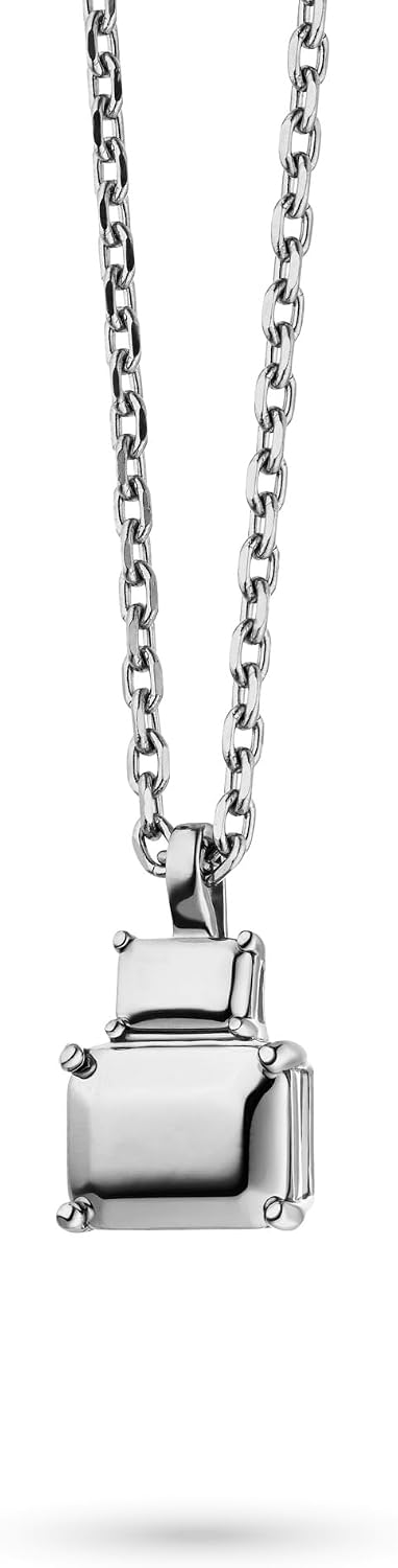Detalle de LIEBESKIND BERLIN Damen Schmuck im Diamond Design – Halskette aus Edelstahl, 47 cm