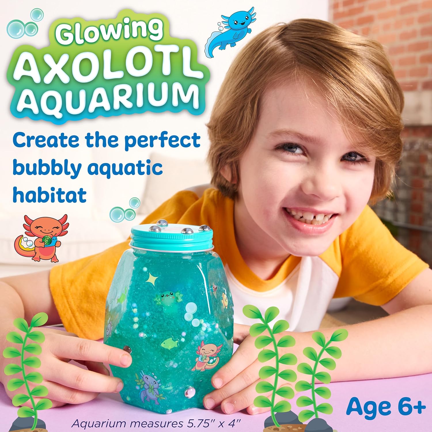 Detalle de Creativity for Kids Axolotl Aquarium Craft Kit, Ages 6+