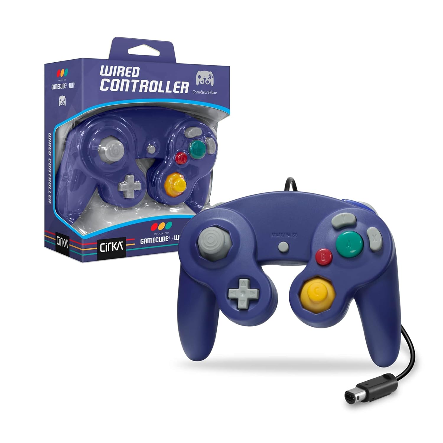 Thumbnail 5 de CirKa Wired Controller for GameCube GC/Wii Black