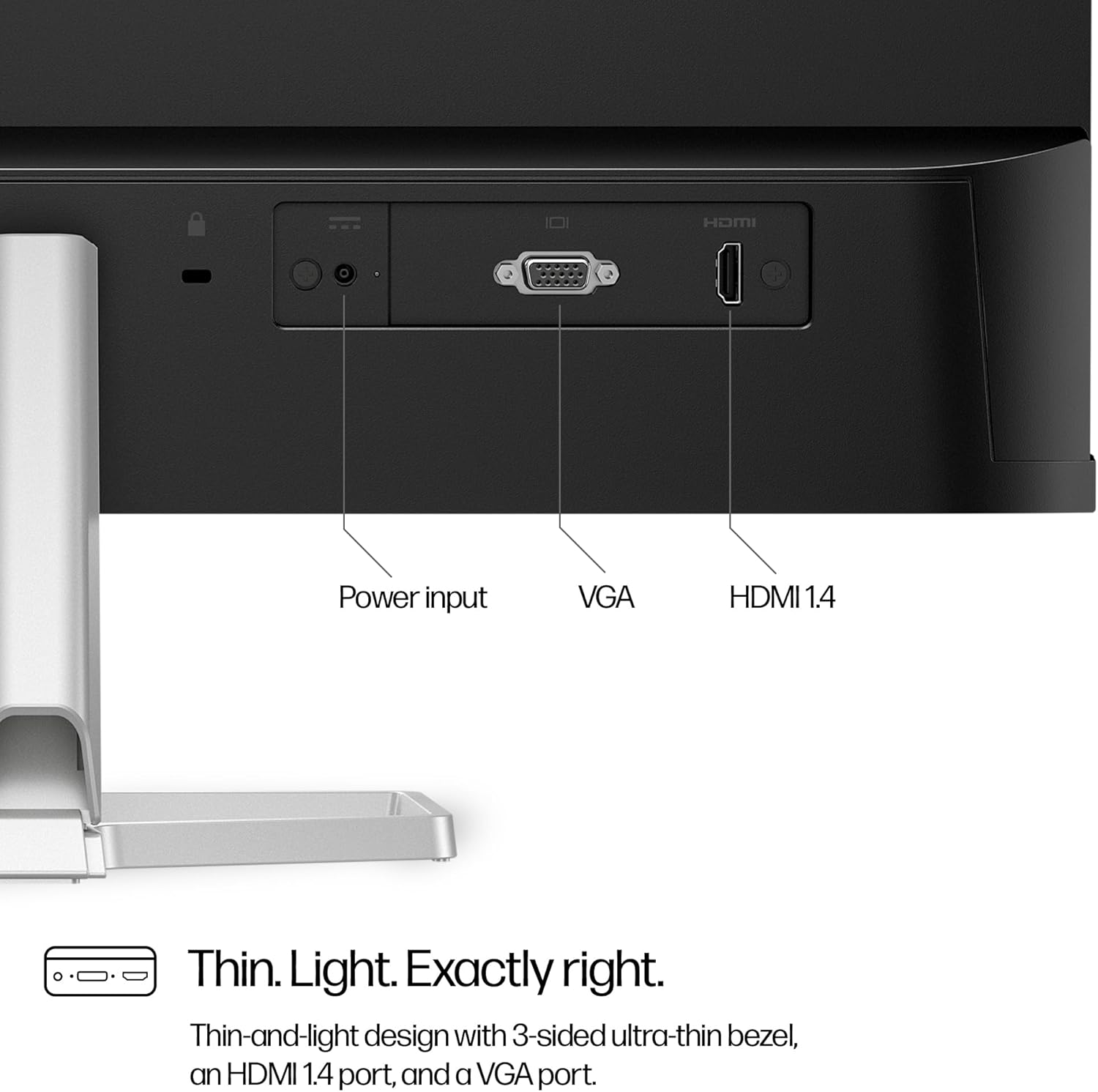 Detalle 2 de HP Series 5 23.8" FHD Height Adjust Monitor (524sh) with 100Hz Refresh Rate
